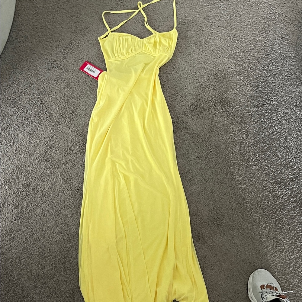 Beginning Boutique Sunny Yellow Maxi Dress - Picture 3 of 4